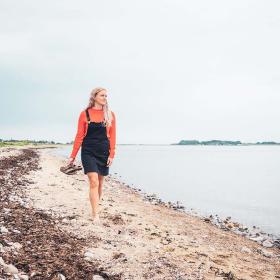 Sommer i Assens - Gåture på stranden
