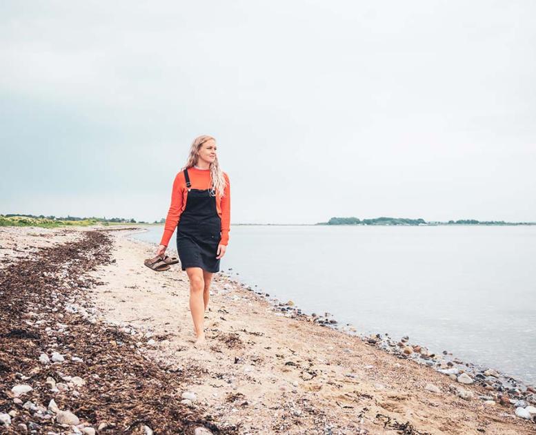 Sommer i Assens - Gåture på stranden